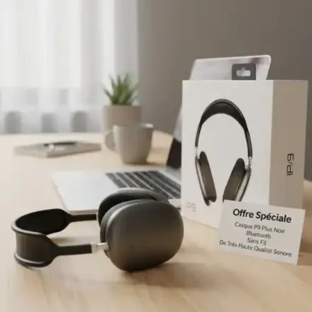 Casque Bluetooth Sans Fil P9 – Anti-bruit thumbnail 2