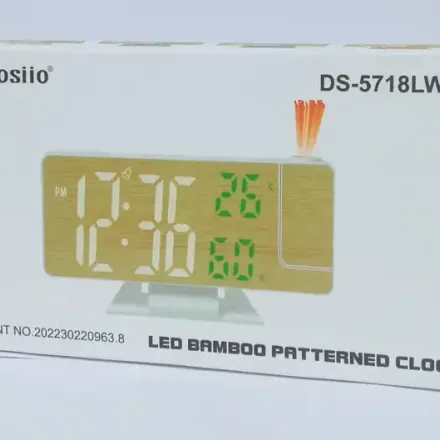 Réveil Led À Projection – Heure Et Température thumbnail 4