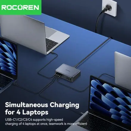 Rocoren Chargeur Rapide 480w – Station D’alimentation Usb-c Gan Portable thumbnail 4