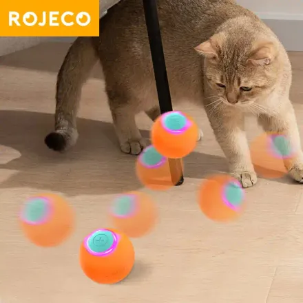 Rojeco Smart Cat Toys Balle Rebondissante Interactive Pour Chat thumbnail 1