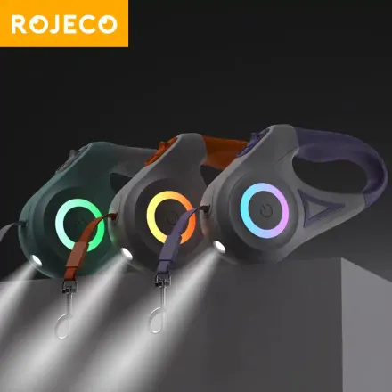 Laisse Rétractable Automatique Avec Led – Confort, Sécurité Et Style Pour Votre Chien 🐾 thumbnail 1