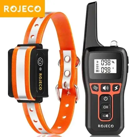Collier De Dressage Électrique Rojeco 1000m - Pour Une Éducation Canine Douce Et Efficace 🐾 thumbnail 1