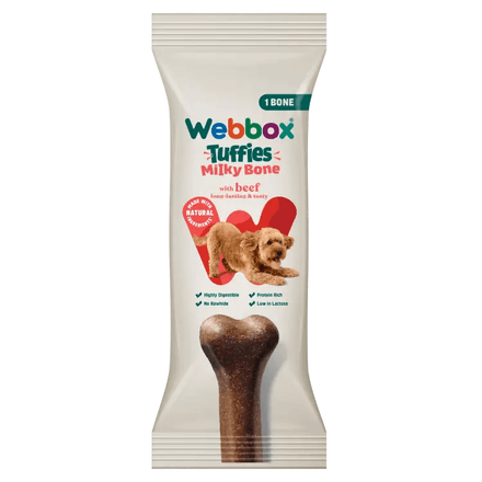 Tuffies Milky Bone Avec Bœuf Gâterie Pour Chien thumbnail 1