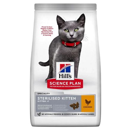 Aliment Sec Pour Chat Sterilised Kitten Poulet thumbnail 1