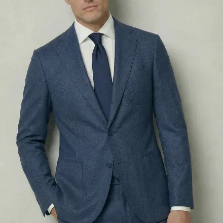 Arezzo Suit – Blue – Zignone Fabric – 96% Wool, 4% Cashmere thumbnail 4