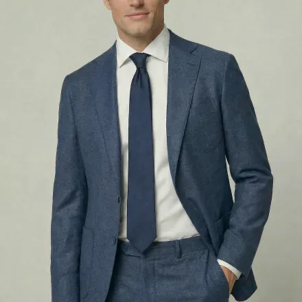 Arezzo Suit – Blue – Zignone Fabric – 96% Wool, 4% Cashmere thumbnail 4