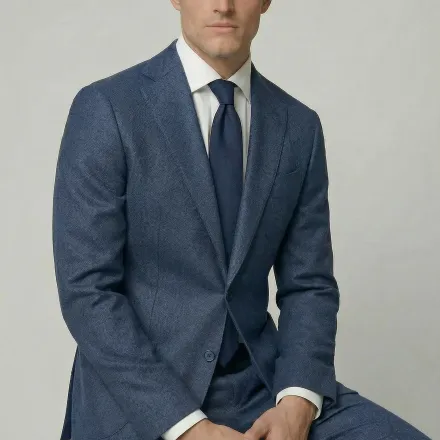 Arezzo Suit – Blue – Zignone Fabric – 96% Wool, 4% Cashmere thumbnail 2
