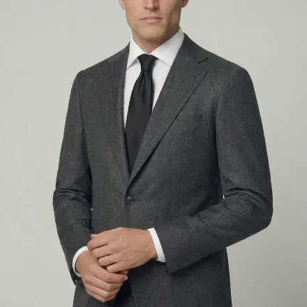 Arezzo Suit – Charcoal Grey – Zignone Fabric – 96% Wool, 4% Cashmere thumbnail 2