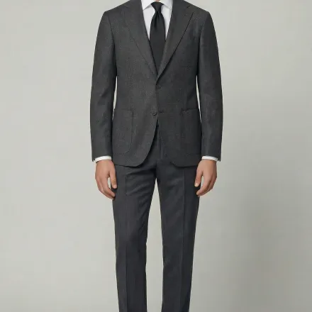 Arezzo Suit – Charcoal Grey – Zignone Fabric – 96% Wool, 4% Cashmere thumbnail 1