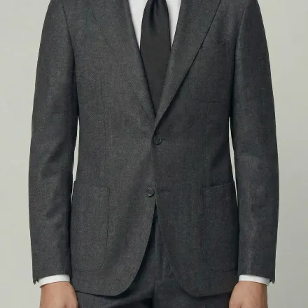 Arezzo Suit – Charcoal Grey – Zignone Fabric – 96% Wool, 4% Cashmere thumbnail 4