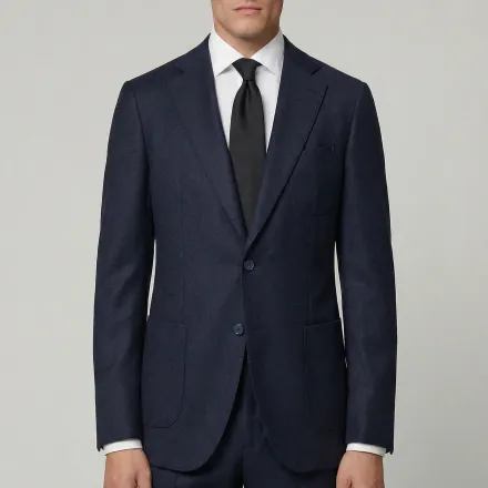 Arezzo Suit – Zignone Fabric – 96% Wool, 4% Cashmere – Navy thumbnail 3
