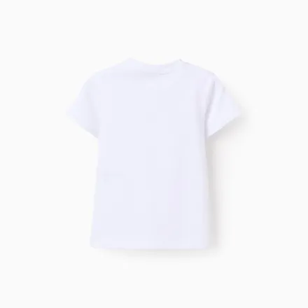 Pack 2 T-shirts Unis En Coton Pour Bébé Garçon thumbnail 2