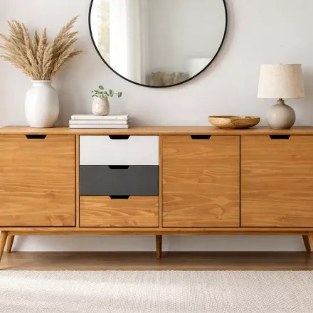 Cusco Buffet Avec 3 Portes Et 3 Tiroirs 171 Cm thumbnail 1