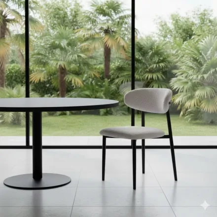 Amandine Chaise De Salle A Manger - Gris thumbnail 2