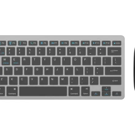 Pack Clavier Et Souris Sans Fil Bluetooth 2.4g Qwerty Bt78 Silencieux Pour Pc Et Mac thumbnail 4