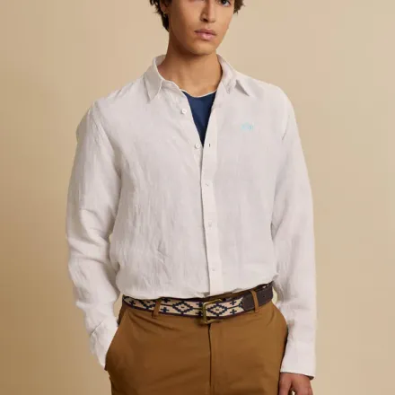 Chemise Lin Rayée Manches Longues - Taron  thumbnail 4