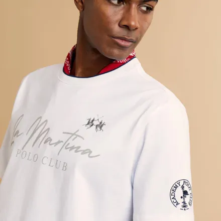 T-shirt En Jersey Épais « Polo Club » – Clodoveo   thumbnail 4