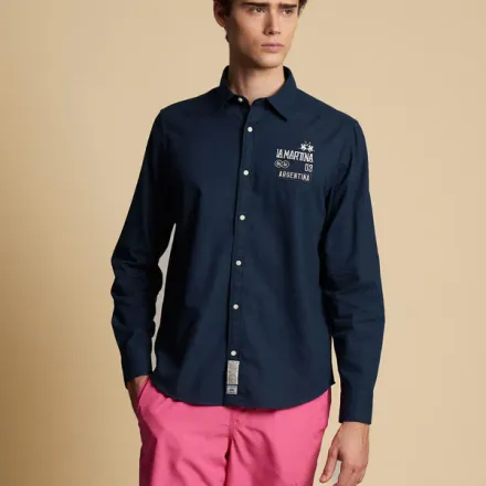 Chemise En Coton Et Lin Polo Team Argentina - Cornelio thumbnail 3
