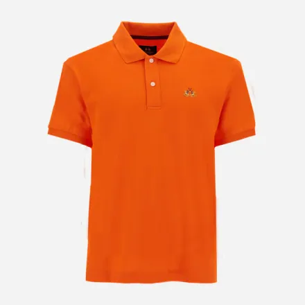Polo  En Piqué Stretch Avec Logo Tricolore - Eduardo thumbnail 1