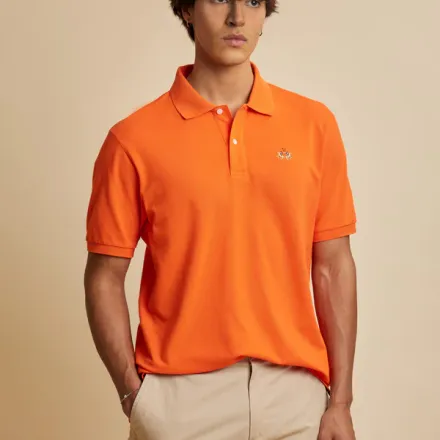 Polo  En Piqué Stretch Avec Logo Tricolore - Eduardo thumbnail 4
