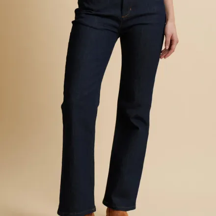 Jean Slim Fit En Denim Bleu Moyen – Donatella thumbnail 1
