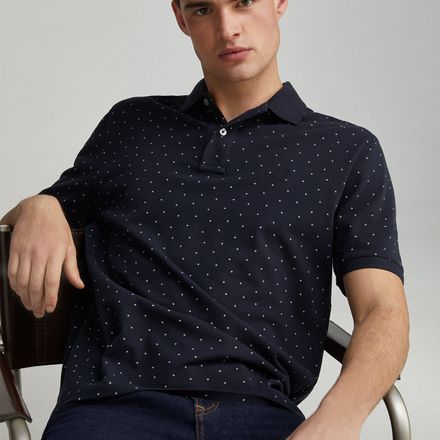 Polo Regular Fit En Piqué Imprimé All-over thumbnail 3