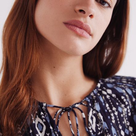 Blouse Ethnique Nid Dabeille thumbnail 2