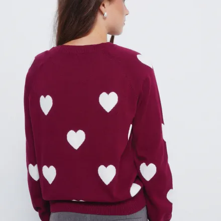 Pull À Cœurs En Intarsia thumbnail 2