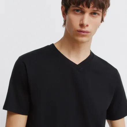 T-shirt En Lycra Col V thumbnail 1