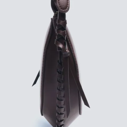 Sac Bandoulière Sac Avec Surpiqûres thumbnail 2