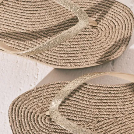 Sandales Effet Jute Scintillantes thumbnail 3