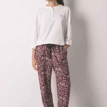 Pantalon Long Imprimé Floral thumbnail 4