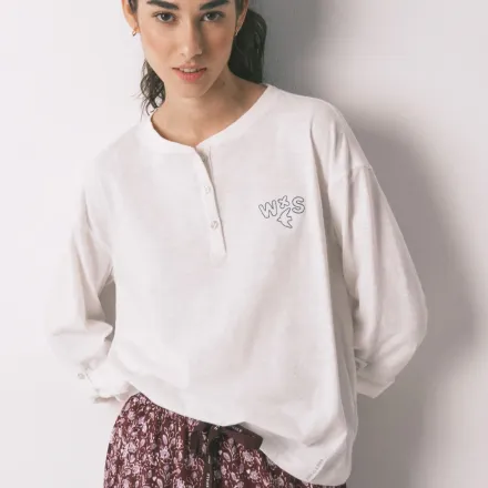 T-shirt À Manches Longues 100 % Coton thumbnail 3