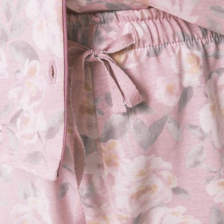 Pyjama Chemise Longue Fleurie 100% Coton thumbnail 2