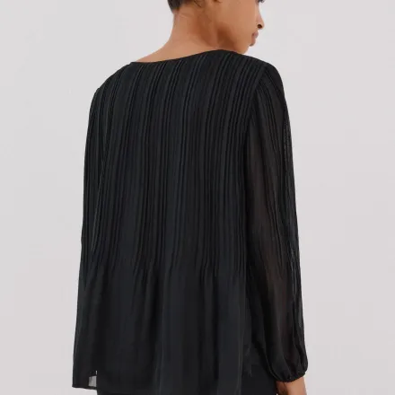Blouse Plissée Contrastée thumbnail 3