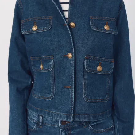 Veste Marin En Denim thumbnail 3