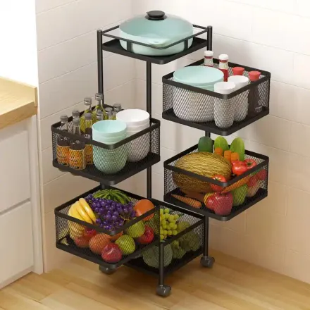 Étagère De Rangement Rotative Pour Légumes thumbnail 4
