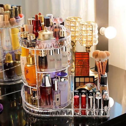 Organisateur Cosmétique Transparent Et Élégant Avec Poignées Multifonctions thumbnail 1