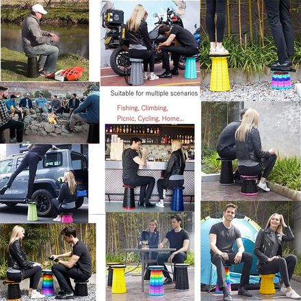 Tabouret Pliant Vivana Rétractable Pour Camping thumbnail 2