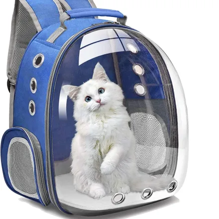 Sac De Transport Transparent Pour Chat thumbnail 1