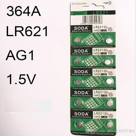 Lot 10 Piles Lr621 Ag1 364a Alkaline Battery 1.5v Pile Alcaline Lr 621 Au Lithium Batterie thumbnail 2