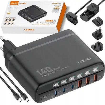 140w Gan Chargeur De Bureau À Chargement Super Rapide thumbnail 3