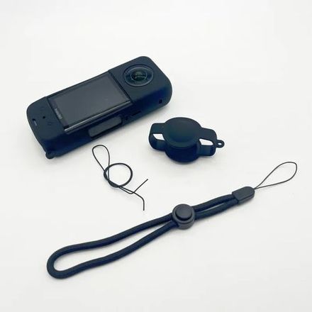 Insta360 X3 Coque En Silicone Protection De Caoutchouc Souple + Couvercle Capuchon thumbnail 1