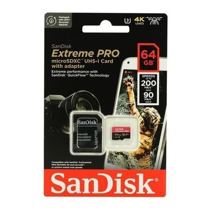 Extreme Pro Microsdxc 64go 200mb/s Pour Camera Gopro 4k Uhd Sd Card Hight Speed 64gb thumbnail 1