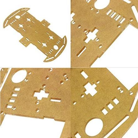 Moteur Transparent Smart Robot Car Châssis Speed ​​encoder Battery Box Diy Voiture Avec 4 Roues Motrices Vitesse Codeur Intelligent Robot Châssis De Voiture Kits Box Batterie Pour Arduino thumbnail 2