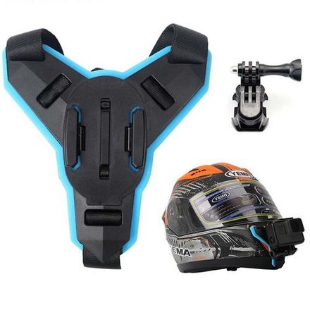 1pc Casque Intégral Menton Support De Montage Pour Gopro Hero 8 6 5 thumbnail 1