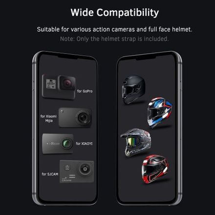 1pc Casque Intégral Menton Support De Montage Pour Gopro Hero 8 6 5 thumbnail 2