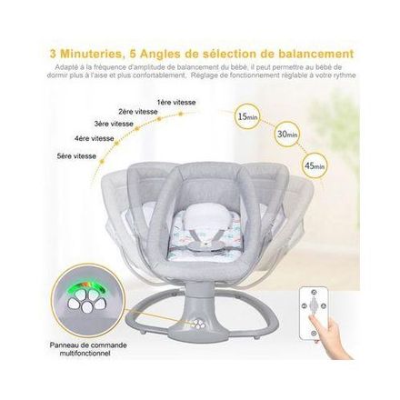 Balancelle Electrique 3en1 Pour Bébé thumbnail 3