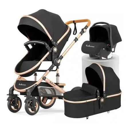 Belecoo Poussette 3 En 1 Avec Maxi Cosi Utilisable À Partir De La Naissance thumbnail 1
