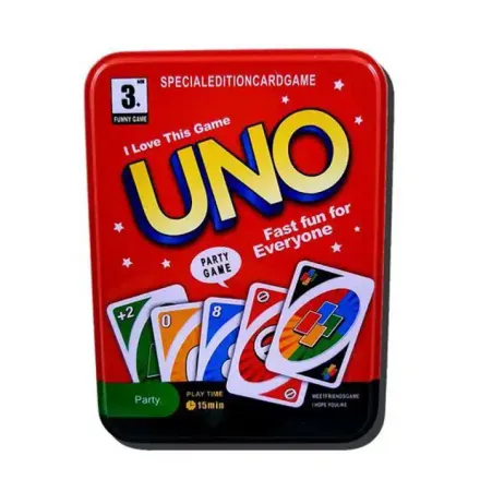 Jeu De Cartes Uno Boite En Métale - À Partir De 6 Ans thumbnail 2